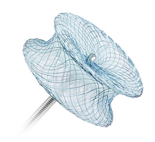 Official Abbott product image of the Amplatzer Muscular VSD Occluder