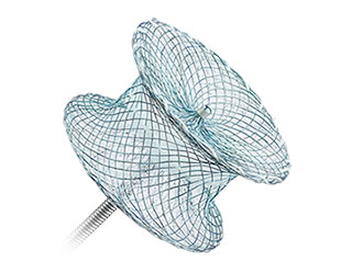 Official Abbott product image of the Amplatzer P.I. Muscular VSD Occluder