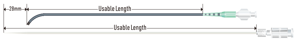 Full-length structure diagram of ASAHI FUBUKI Dilator Kit (official manufacturer illustration)